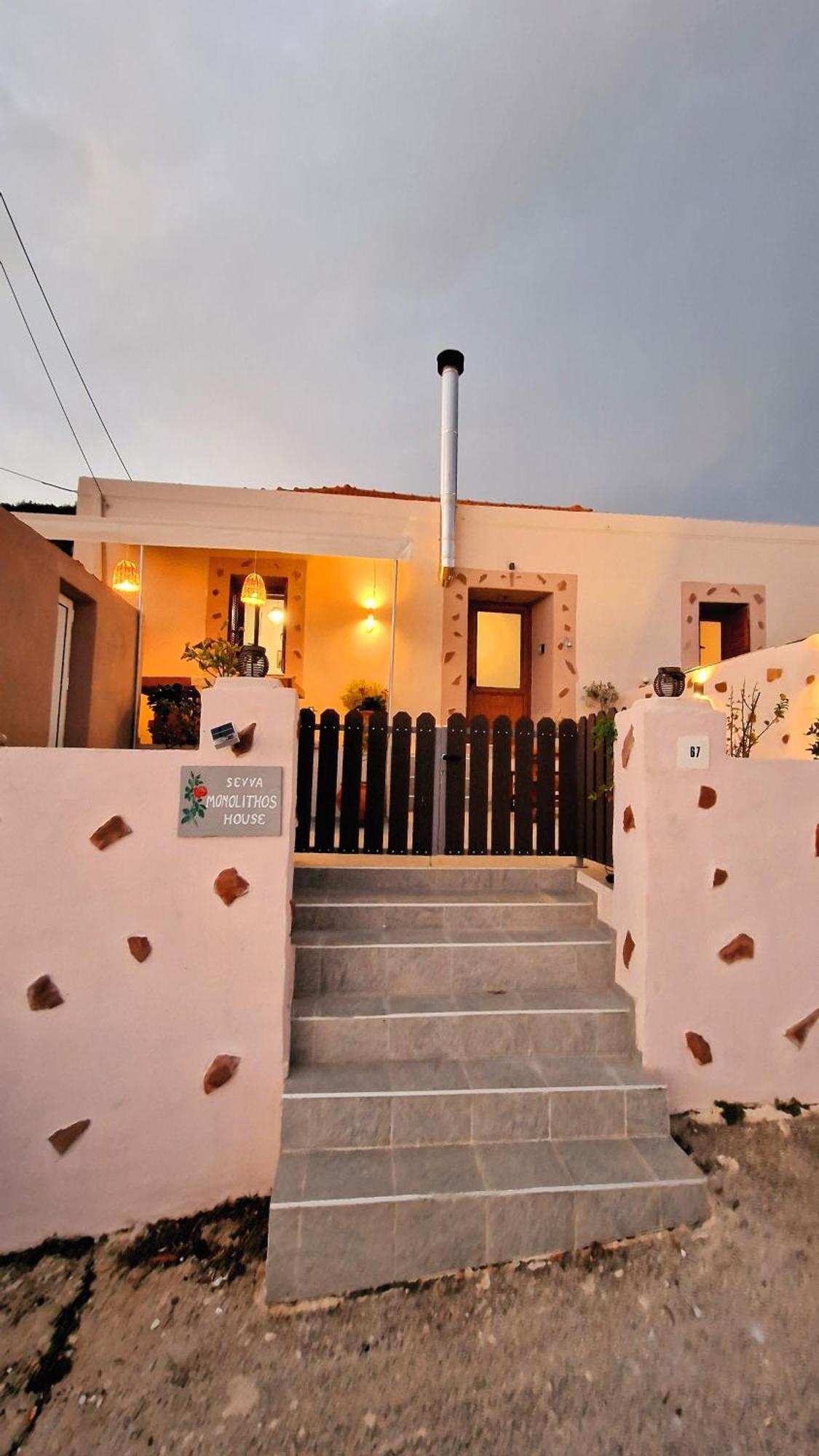 Seva Monolithos House Villa Exterior foto